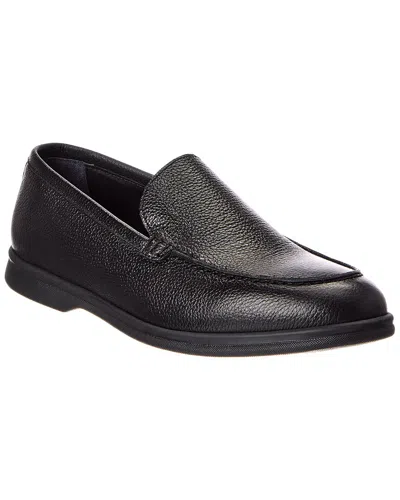 M By Bruno Magli Primo Casual Venetian Leather Loafer In Black