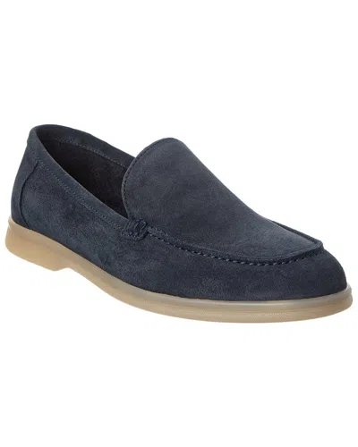 M By Bruno Magli Primo Unlined Suede Loafer In Blue