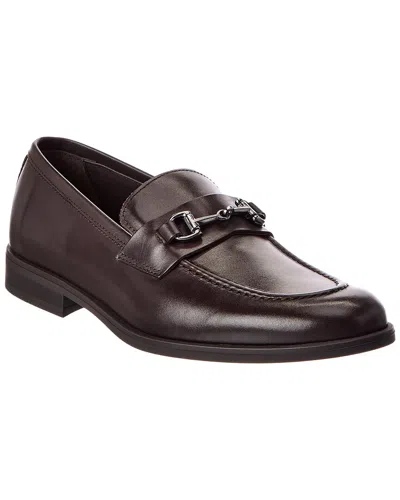 M By Bruno Magli Renato Bit Leather Loafer In Brown