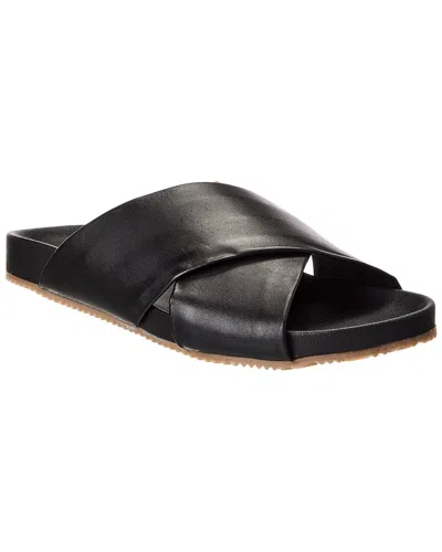 M By Bruno Magli Renzo Leather Sandal In Black