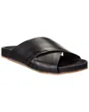 M By Bruno Magli Renzo Leather Sandal In Black