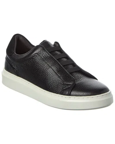 M By Bruno Magli Magnifico Leather Sneaker In Black