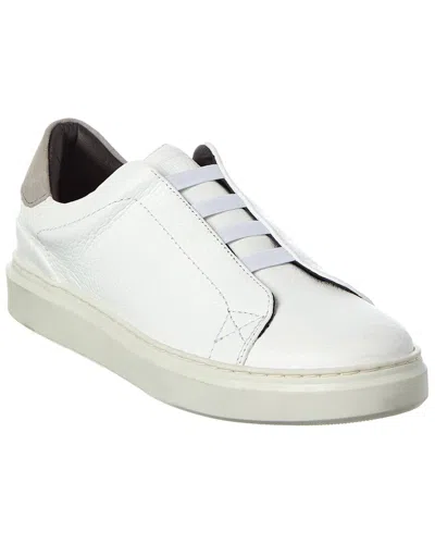 M By Bruno Magli Salvador Leather Sneaker In White
