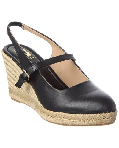 M By Bruno Magli Salvia Leather Sandal In Black
