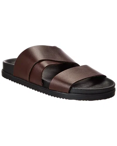 M By Bruno Magli San Remo Leather Sandal In Brown