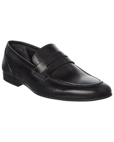 M By Bruno Magli Valerio Leather Loafer In Black