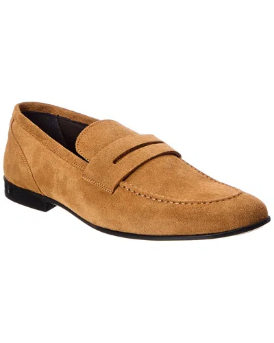 M By Bruno Magli Valerio Suede Penny Loafer In Brown
