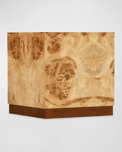 M By Hooker Furnishings Auberon Burl Accent Table In Natural Burl
