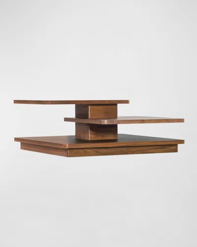 M By Hooker Furnishings Burrow Tiered Coffee Table In Chestnut