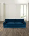 M By Hooker Furnishings Jasmine Slope Arm Sofa, 86.5" In Sapphire