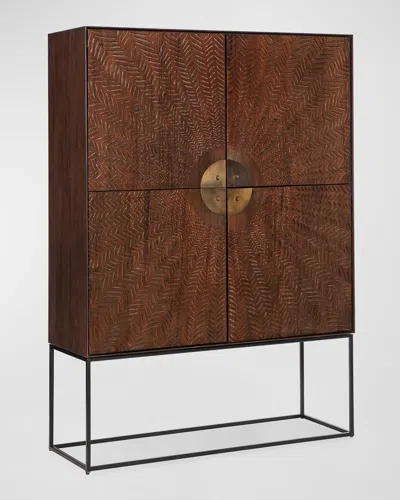 M By Hooker Furnishings Vinca Bar Cabinet In Dark Mahogany