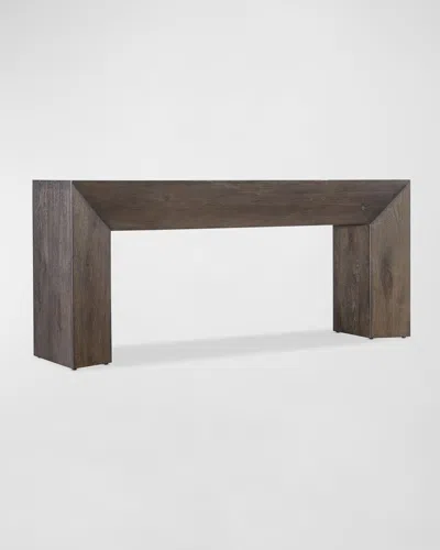 M By Hooker Furnishings Wade Console Table In Rich Dark Finish 