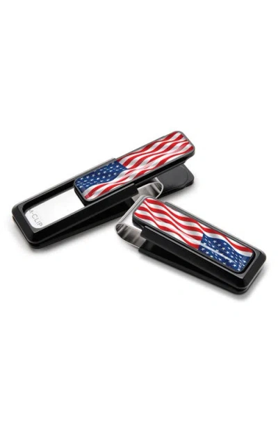 M Clip M-clip® American Flag Money Clip In Black/red/white