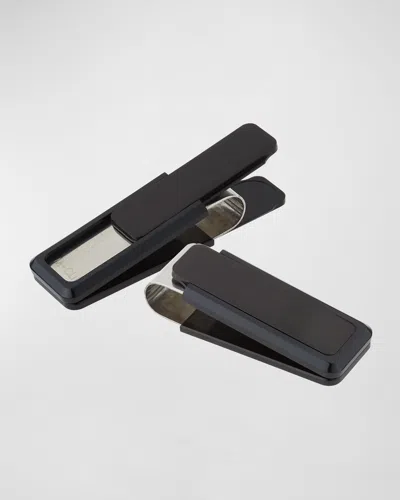 M Clip Black-plated Aluminum-inset Money Clip