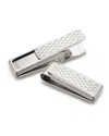 M Clip Golfball Stainless Steel Money Clip In White
