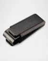 M Clip Men's Chevron Ip Black Stainless Steel Money Clip In Black