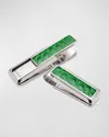 M Clip Monterey Alligator Money Clip, Green In Green