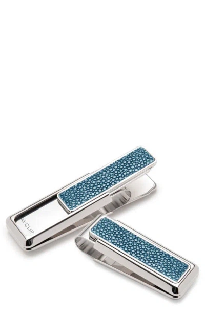 M Clip 'stingray' Money Clip In Blue