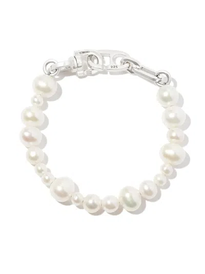 M Cohen Pearl Chain-link Bracelet In Silver