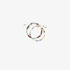 M Cohen Sterling Silver African Beaded Bracelet Set In White