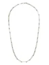 M Cohen Sterling Silver Rectangular-link Necklace In Silver