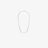 M Cohen Sterling Silver Rectangular-link Necklace In Silver
