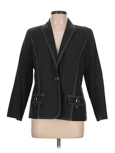 Pre-owned M David Meister Blazer Jacket In Black