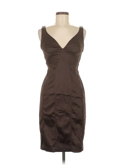 Pre-owned M David Meister Cocktail Dress In Brown