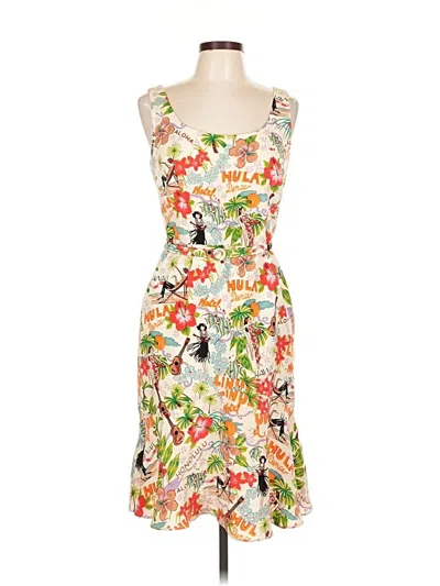 Pre-owned M David Meister Cocktail Dress In White