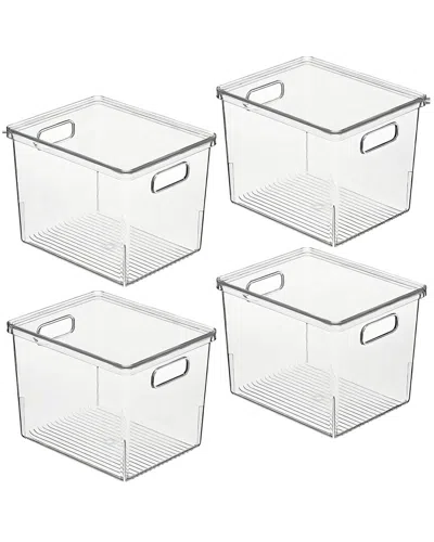 M Design Set Of 8 Bin Organizer With Handles & Lid