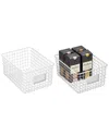 M DESIGN M DESIGN SET OF 2 WIRE BASKET WITH TAG HOLDER