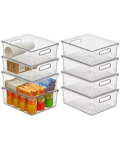 M Design Set Of 4 Linus Organizer Bin Storage With Lid & Handles