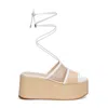 M+e' Sandals White In White