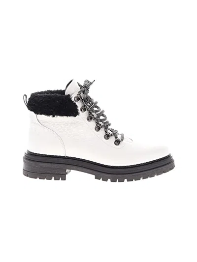 Pre-owned M. Gemi Ankle Boots In White