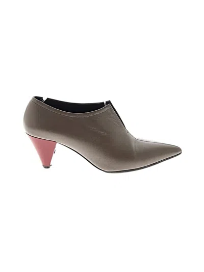 Pre-owned M. Gemi Flats In Brown