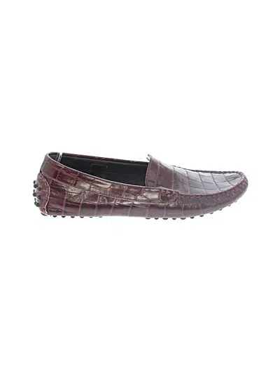 Pre-owned M. Gemi Flats In Burgundy