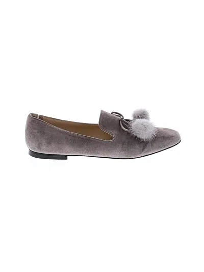 Pre-owned M. Gemi Flats In Gray
