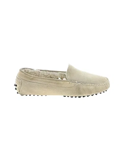 Pre-owned M. Gemi Flats In Ivory