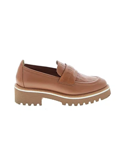Pre-owned M. Gemi Flats In Tan