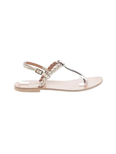 Pre-owned M. Gemi Sandals In Ivory