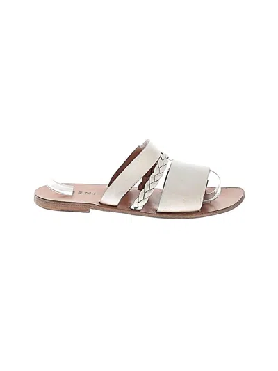 Pre-owned M. Gemi Sandals In White