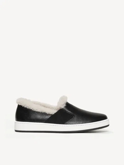 M. Gemi The Cerchio Due Shearling In Black