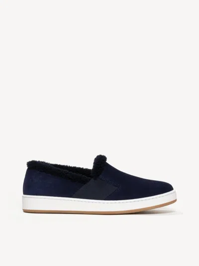 M. Gemi The Cerchio Due Shearling In Blue