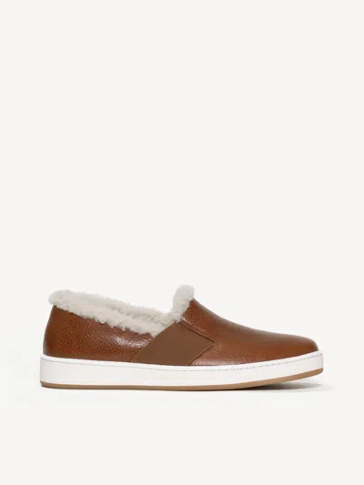 M. Gemi The Cerchio Due Shearling In Brown