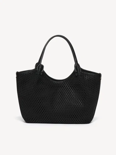 M. Gemi The Esmeralda Lattice Convertible Tote In Black