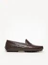 M. Gemi The Felize Shearling In Chocolate Croc