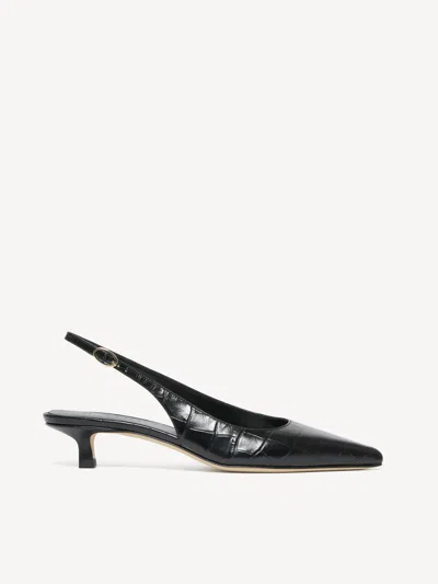 M. Gemi The Lisinda In Black Croco Nappa