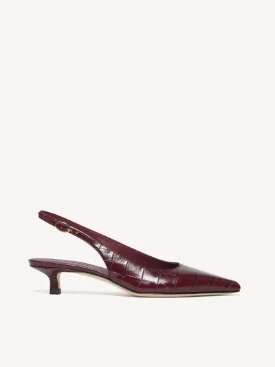 M. Gemi The Lisinda In Oxblood Croco Nappa