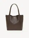 M. Gemi The Lola Small Convertible Tote In Brown