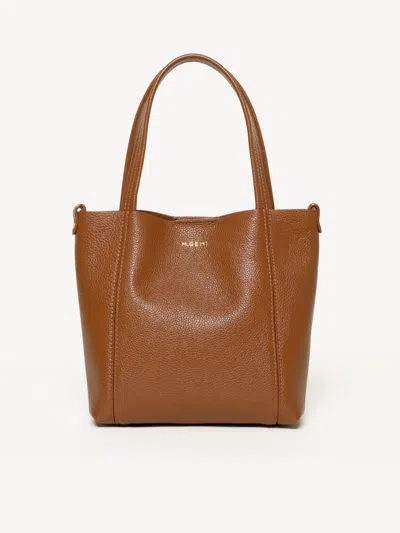 M. Gemi The Lola Small Convertible Tote In Brown